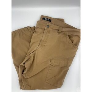 5.11 Tactical Mens Khaki‎ Beige Canvas Cargo Pants 40x30 Utility Workwear